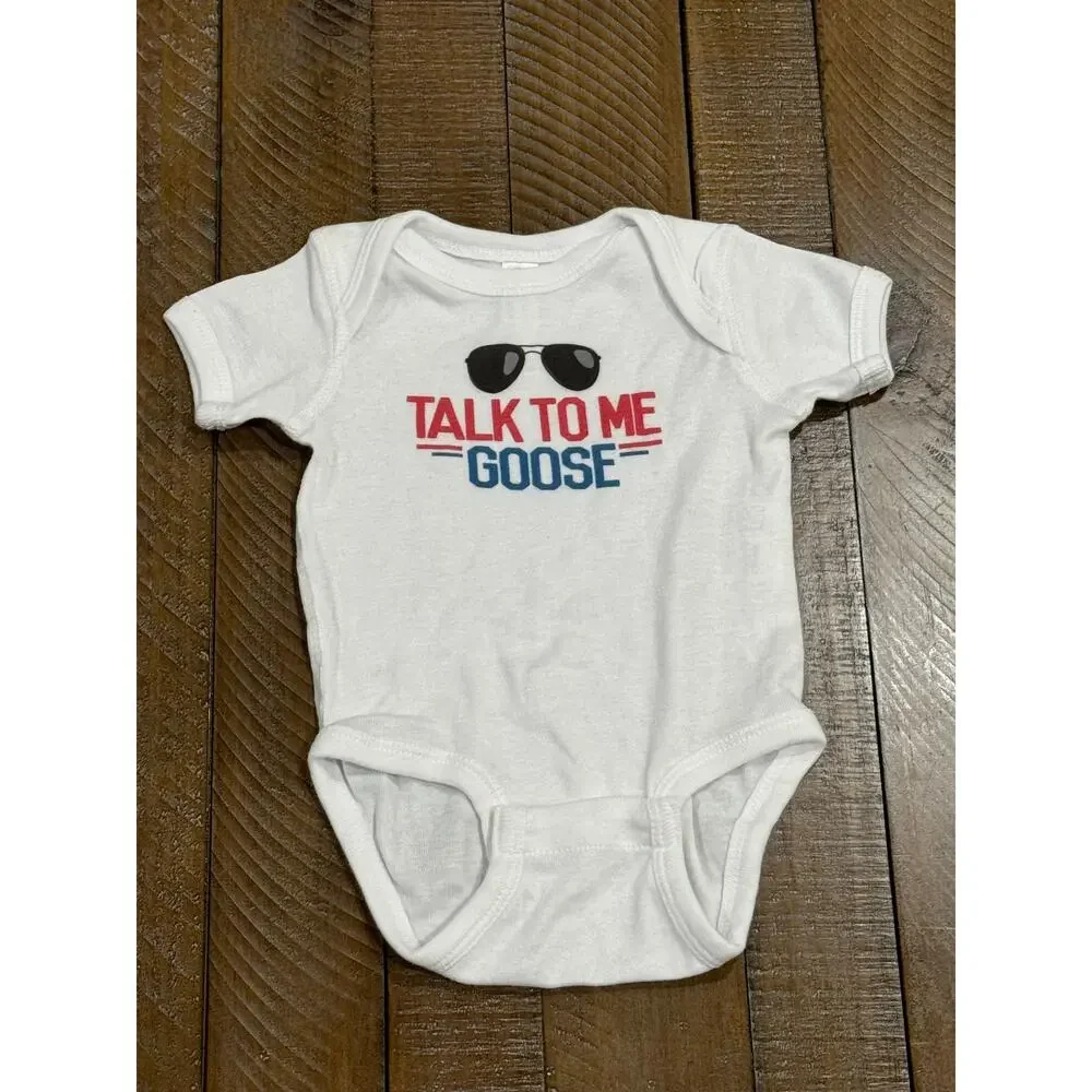 Talk To Me Goose One piece by Rabbit Skins 6 Months (NWOT)